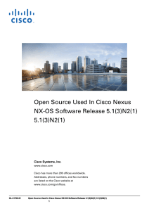 Open Source Used In Cisco Nexus NX-OS Software Release 5.1(3)N2(1) 5.1(3)N2(1)