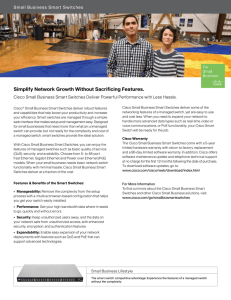 Simplify Network Growth Without Sacrificing Features. Small Business Smart Switches