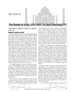 The British in India, 1707–1857: “A Fatal Friendship”? SectIon II