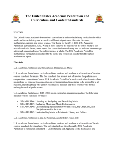 The United States Academic Pentathlon and Curriculum and Content Standards