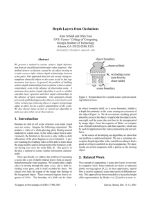 Depth Layers from Occlusions