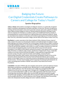 Badging the Future: Can Digital Credentials Create Pathways to