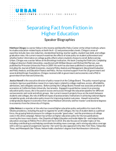 Separating Fact from Fiction in Higher Education  Speaker Biographies