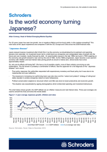 Is the world economy turning Japanese? Schroders