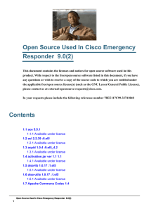 Open Source Used In Cisco Emergency Responder  9.0(2)