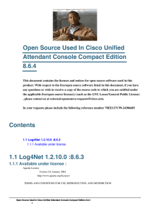 Open Source Used In Cisco Unified Attendant Console Compact Edition 8.6.4