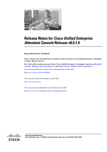 Cisco Unified Enterprise Attendant Console