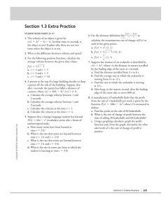 Section 1.3 Extra Practice