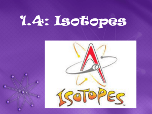 1.4: Isotopes