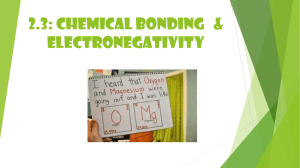 2.3: Chemical Bonding   &amp; Electronegativity
