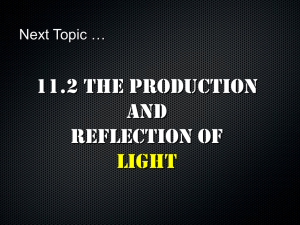 11.2 The Production and Reflection of Light