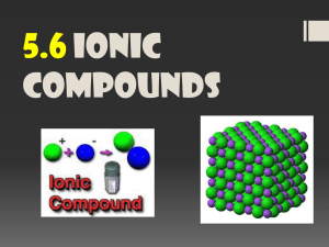 5.6 Ionic compounds