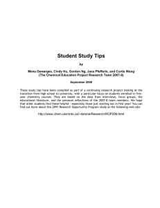 Student Study Tips
