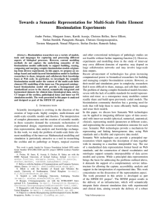 Towards a Semantic Representation for Multi-Scale Finite Element Biosimulation Experiments