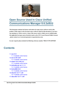 Open Source Used In Cisco Unified Communications Manager 8.6.2aSU2