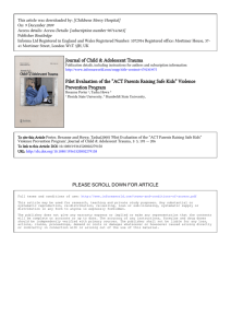 This article was downloaded by: [Childrens Mercy Hospital] On: 9 December 2009