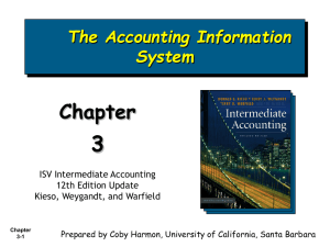 3 Chapter The Accounting Information System
