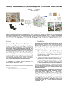 Learning visual similarity for product design with convolutional neural networks