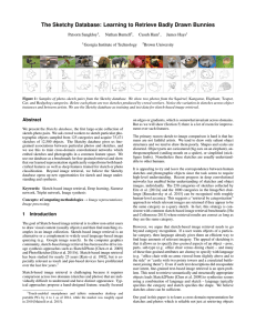 The Sketchy Database: Learning to Retrieve Badly Drawn Bunnies Patsorn Sangkloy ,