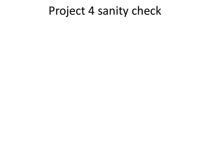 Project 4 sanity check