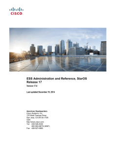 ESS Administration and Reference, StarOS Release 17  Version 17.0