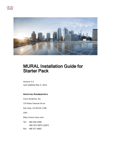 MURAL Installation Guide for Starter Pack
