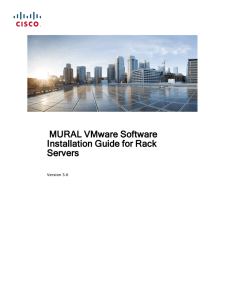 MURAL VMware Software Installation Guide for Rack Servers Version 3.6