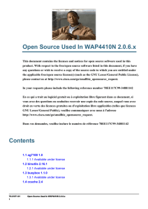 Open Source Used In WAP4410N 2.0.6.x