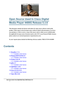 Open Source Used In Cisco Digital Media Player 4400G Release 5.3.6