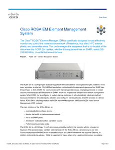 Cisco ROSA EM Element Management System