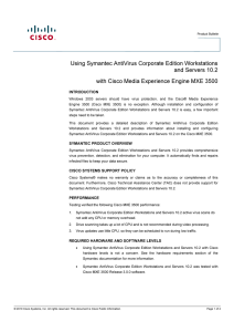 Using Symantec AntiVirus Corporate Edition Workstations and Servers 10.2