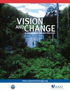 Vision Change and www.visionandchange.org