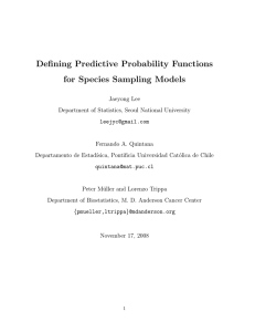 Defining Predictive Probability Functions for Species Sampling Models