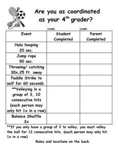 Are you as coordinated as your 4 grader?