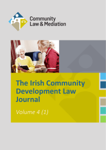 The Irish Community Development Law Journal Volume 4 (1)