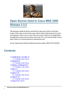 Open Source Used In Cisco MXE 3500 Release 3.3.2