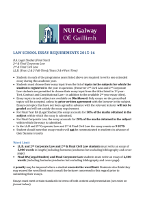 LAW SCHOOL ESSAY REQUIREMENTS 2015-16