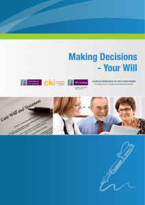 Making Decisions - Your Will