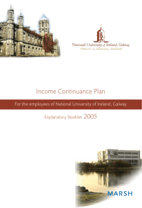 Income Continuance Plan 2005 Explanatory Booklet