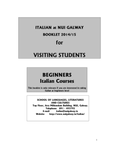 for  VISITING STUDENTS BEGINNERS