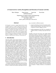 A Framework for Activity Recognition and Detection of Unusual Activities