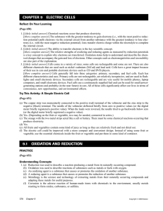 CHAPTER 9 ELECTRIC CELLS