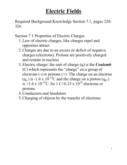 Electric Force Worksheet