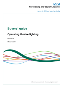 Buyers’ guide Operating theatre lighting March 2010