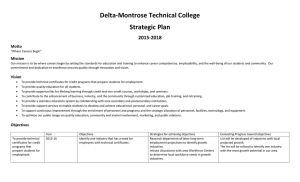 Delta-Montrose Technical College Strategic Plan 2015-2018 Motto