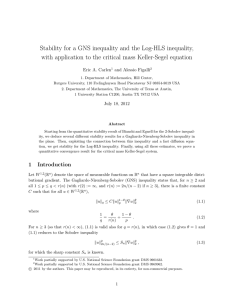 Stability for a GNS inequality and the Log-HLS inequality,