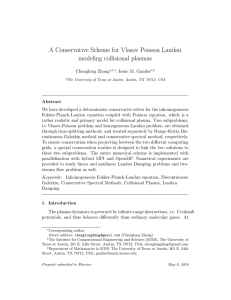 A Conservative Scheme for Vlasov Poisson Landau modeling collisional plasmas