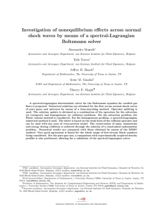 Investigation of nonequilibrium effects across normal Boltzmann solver