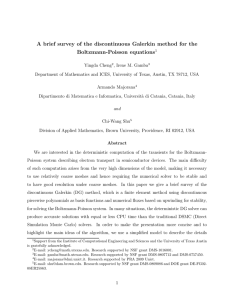 A brief survey of the discontinuous Galerkin method for the