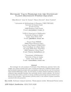 Boundary Value Problems for the Stationary Vlasov-Boltzmann-Poisson Equation